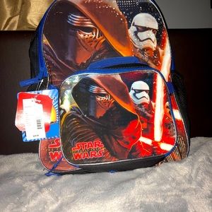 StarWars book bag and lunch box